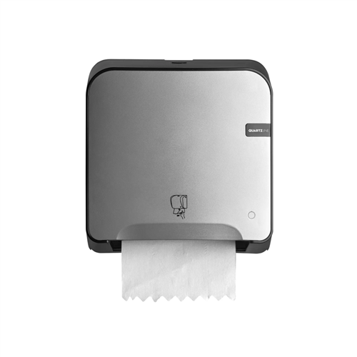 Soft & Clean Handdoekdispenser Mini Matic Tear & Go Zilver