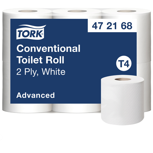 Tork Traditioneel Toiletpapier Rol Wit T4