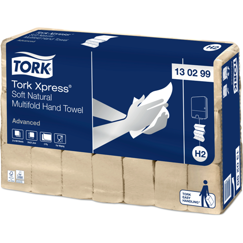 Tork Xpress® Naturel MF Handdoek 130299