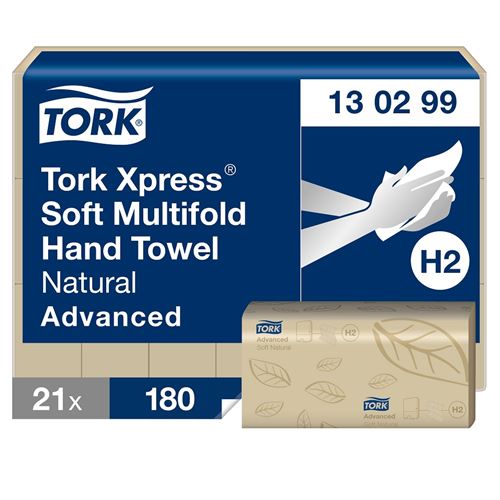 Tork Xpress® Naturel MF Handdoek H2