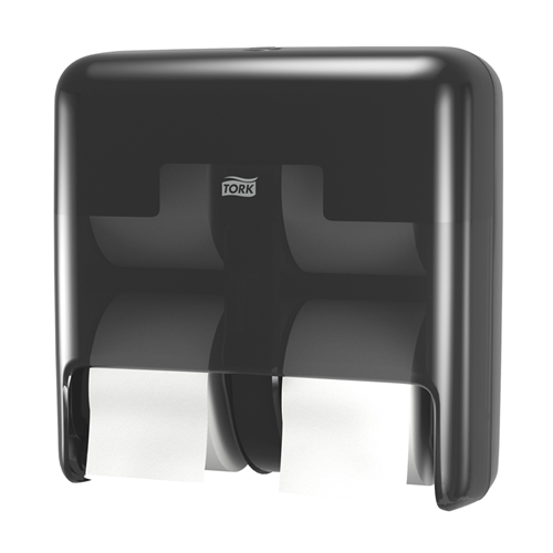 Tork OptiServe® Hulsloos 4-rol Toiletpapier Dispenser zwart