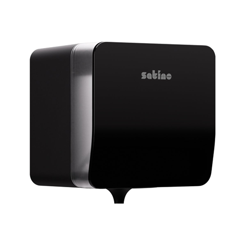 SatinobyWepa Centerfeed poetsroldispenser Plus Zwart