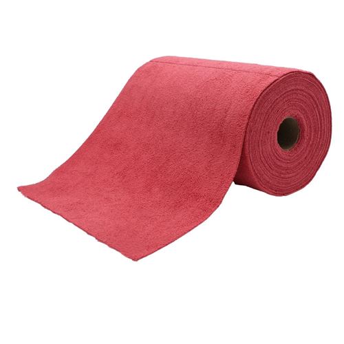 Microvezeldoek op rol rood