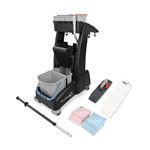 Compacte werkwagen MM4 met NuTech Hang-On mopkit