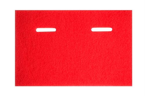 Traditionele rode pads voor het schrobben of boenen van vloeren